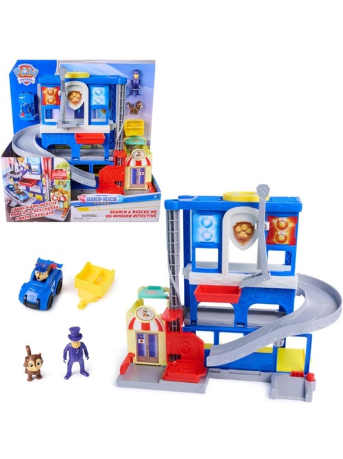 Paw Patrol - Poste de police Pup Squad Search & Rescue - Mission détective - Kiabi