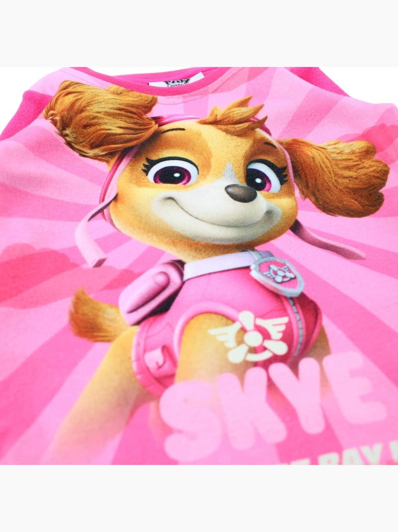 Paw Patrol - Pyjama polaire fille imprimé Rose - Kiabi