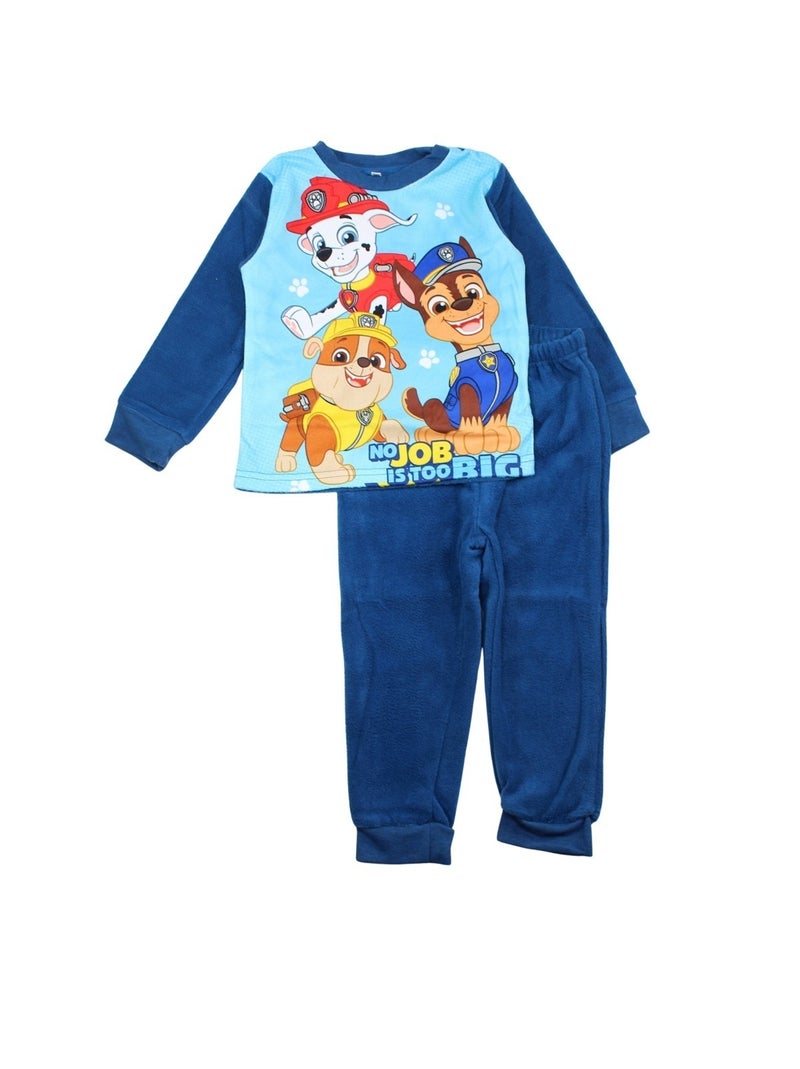 Paw Patrol Pyjama polaire La Pat' Patrouille Bleu marine
