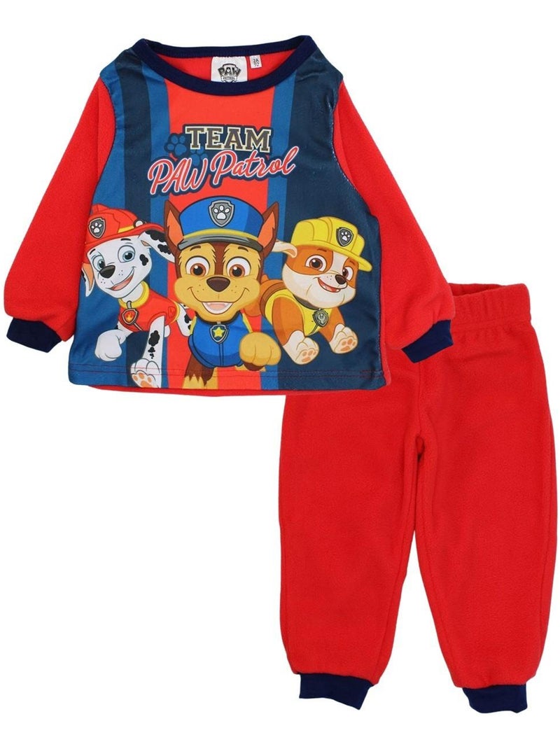 Paw Patrol - Pyjama polaire La Pat' Patrouille Rouge - Kiabi