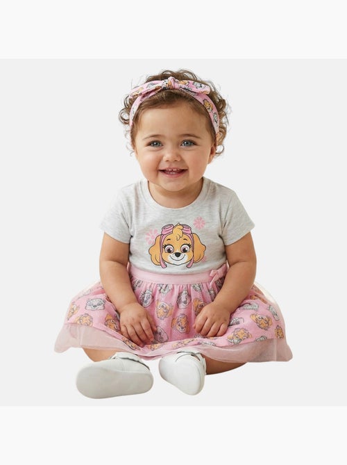 Paw Patrol - Robe bébé tulle imprimée - Kiabi