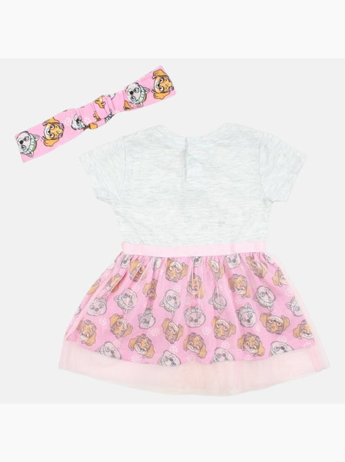 Paw Patrol - Robe bébé tulle imprimée - Kiabi