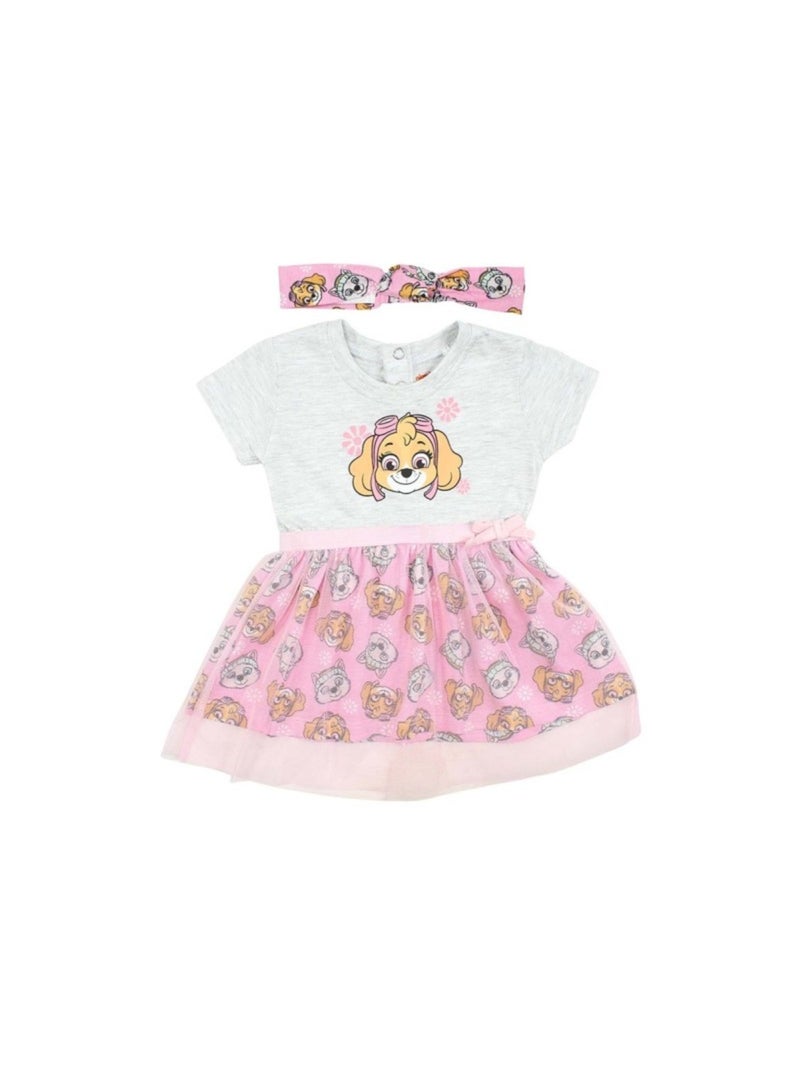 Paw Patrol Robe Tulle bébé sur cintre La Pat' Patrouille Rose