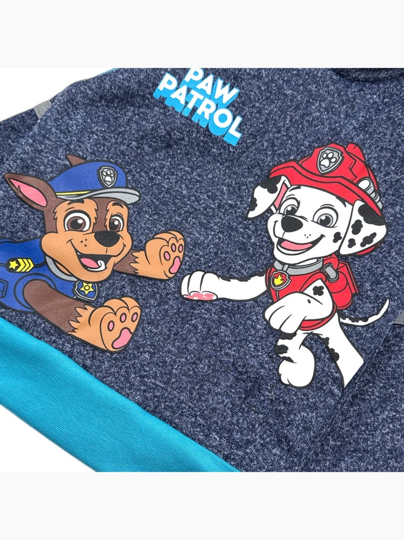 Paw Patrol - Sweat à capuche La Pat' Patrouille Bleu marine - Kiabi