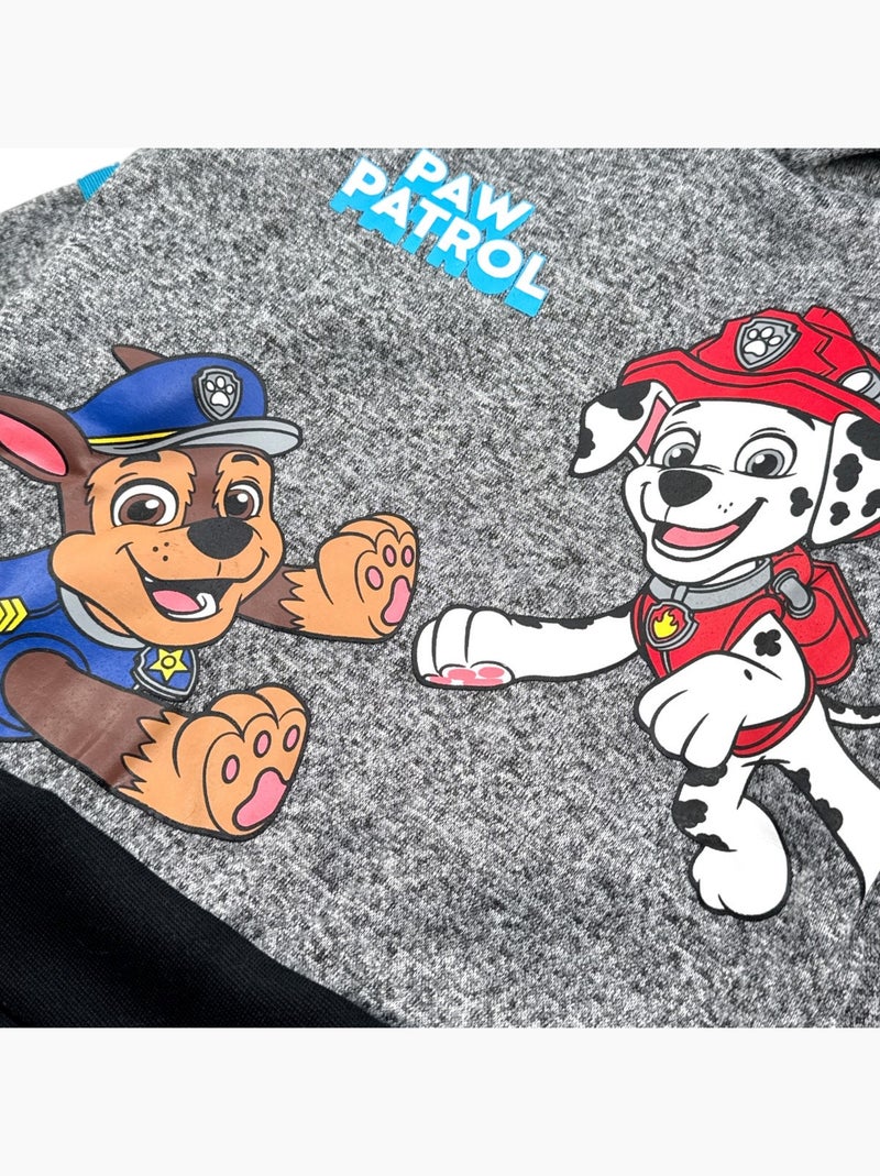 Paw Patrol - Sweat à capuche La Pat' Patrouille Gris - Kiabi