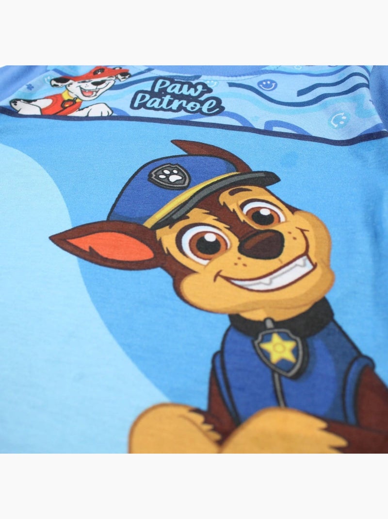 Paw Patrol - T-shirt manches courtes enfant imprimé Bleu - Kiabi