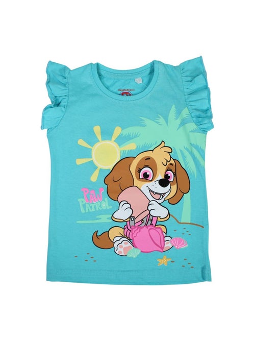 Paw Patrol - T-shirt manches courtes fille imprimé - Kiabi