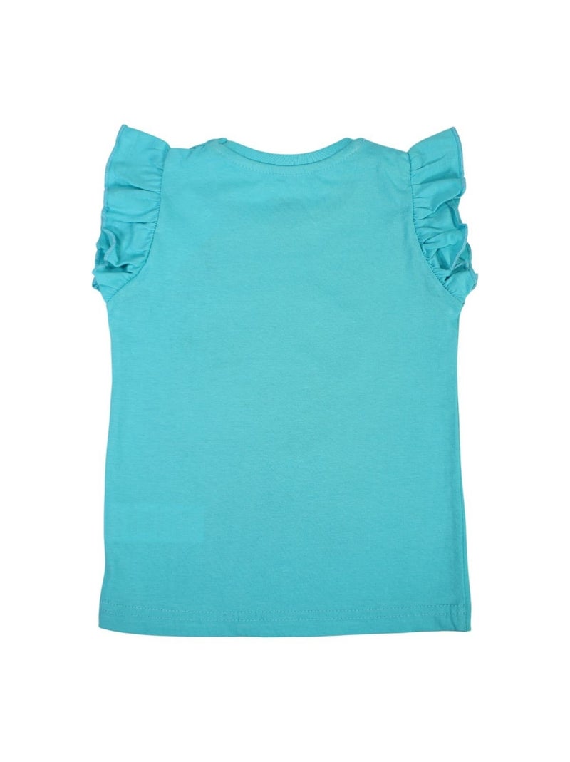 Paw Patrol - T-shirt manches courtes fille imprimé Bleu - Kiabi