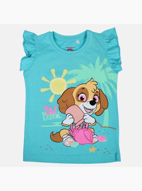 Paw Patrol - T-shirt manches courtes fille imprimé - Kiabi