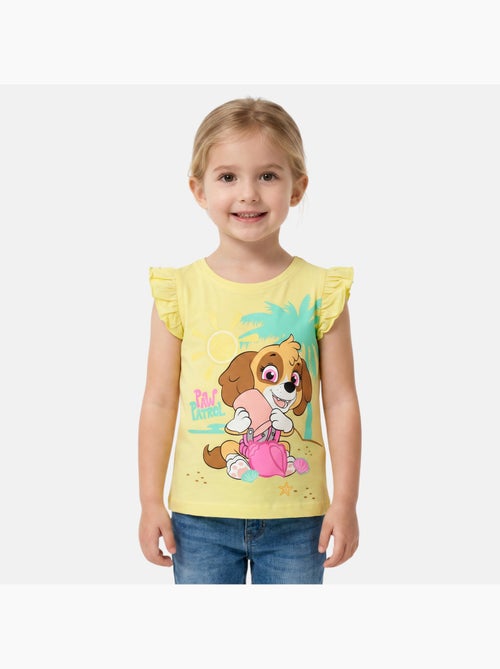 Paw Patrol - T-shirt manches courtes fille imprimé - Kiabi