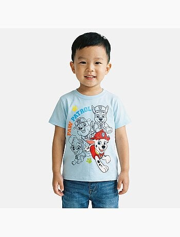 Paw Patrol - T-shirt manches courtes garçon avec personnage