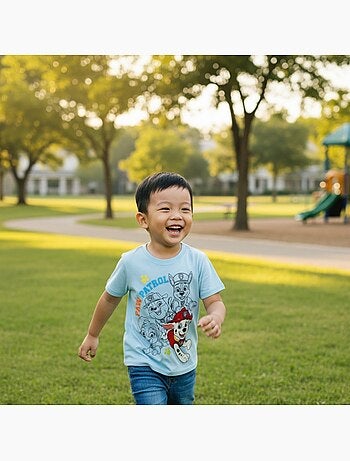 Paw Patrol - T-shirt manches courtes garçon avec personnage