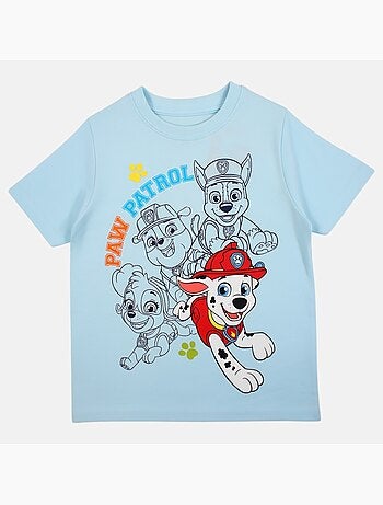 Paw Patrol - T-shirt manches courtes garçon avec personnage
