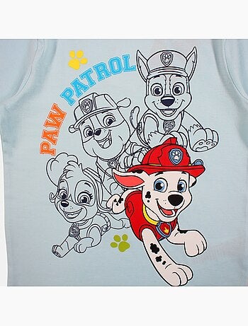 Paw Patrol - T-shirt manches courtes garçon avec personnage