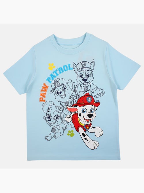 Paw Patrol - T-shirt manches courtes garçon avec personnage - Kiabi