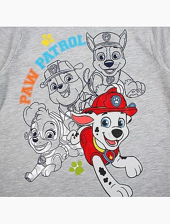 Paw Patrol - T-shirt manches courtes garçon avec personnage