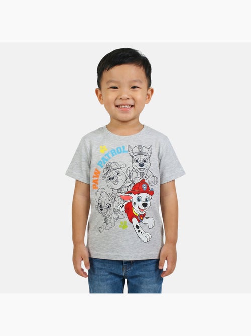 Paw Patrol - T-shirt manches courtes garçon avec personnage - Kiabi