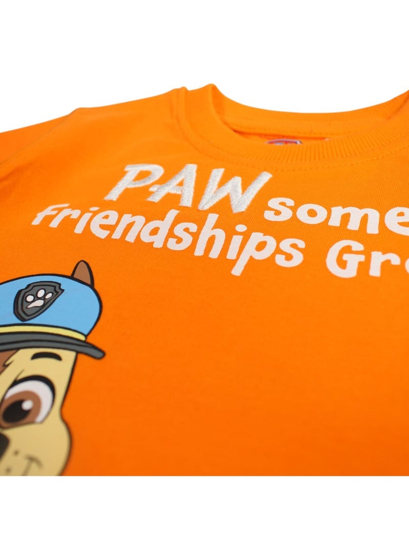 Paw Patrol - T-shirt manches courtes Garçon Paw patrol Orange - Kiabi