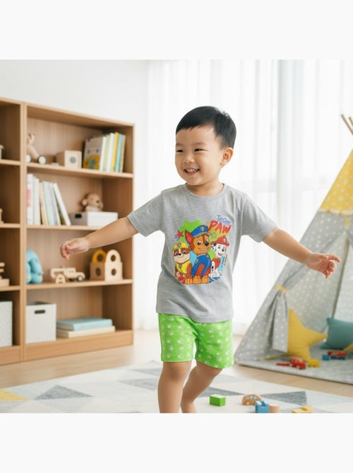 Paw Patrol - T-shirt manches courtes personnage avec short - Kiabi