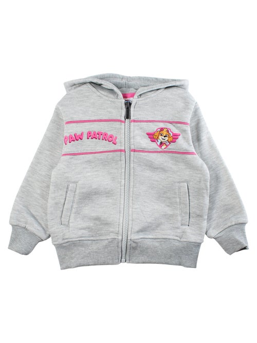 Paw Patrol - Veste sweat à capuche fille imprimée - Kiabi