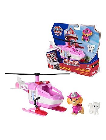Paw Patrol Fire Rescue - Skye avec l'hélicoptère de sauvetage