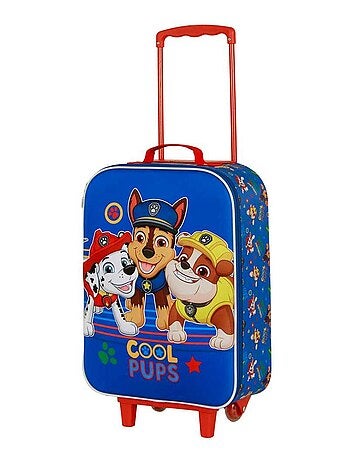 Paw Patrol La Pat' Patrouille Cool Valise à Roulettes Soft 3D, Bleu