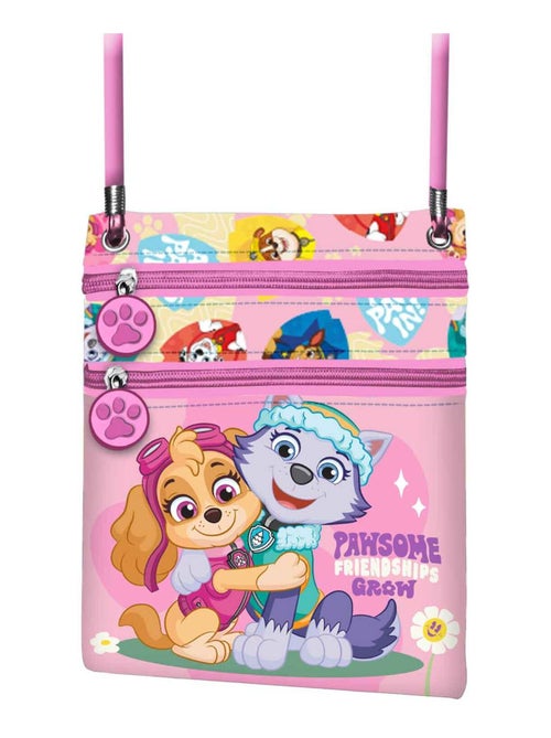 Paw Patrol La Pat' Patrouille Friendship Sac à Bandoulière Action Vertical, Rose - Kiabi