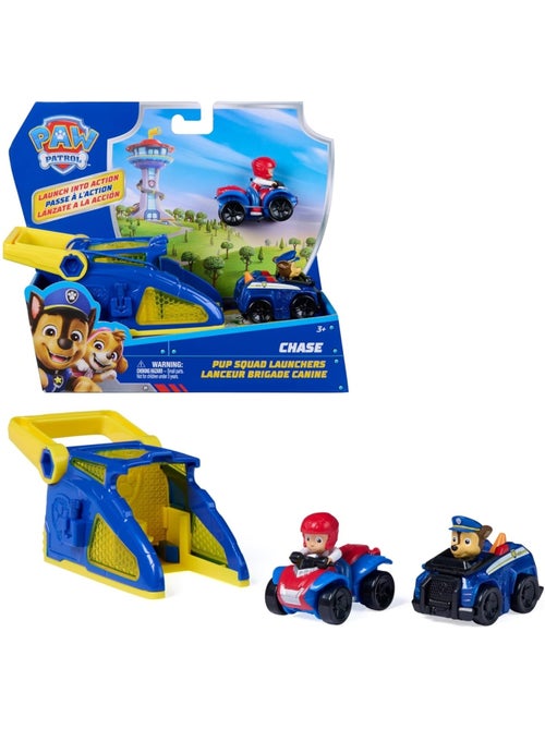 PAW Patrol Pup Squad Launcher Chase & Ryder – Set de figurines - Kiabi