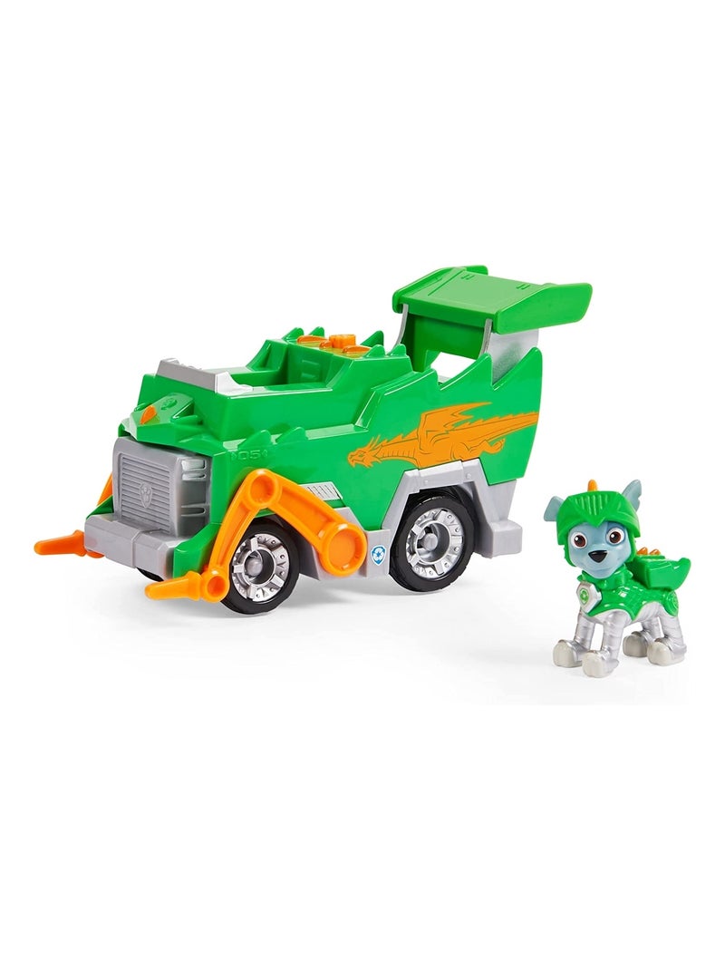 Paw Patrol Rescue Knights Deluxe Vehicle Rocky Vert - Kiabi