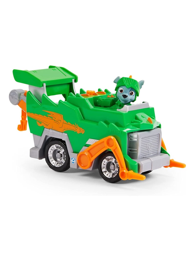 Paw Patrol Rescue Knights Deluxe Vehicle Rocky Vert - Kiabi