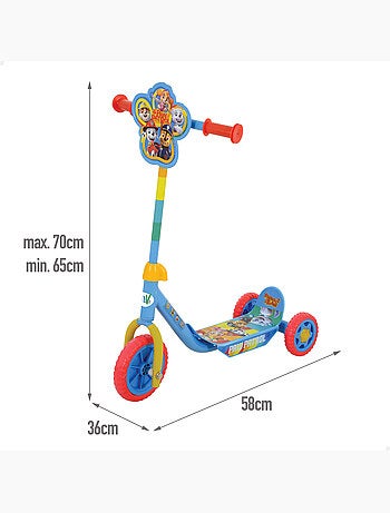 Paw patrol scooter canin 3 roues 58x36x65-70 cm max. 20 kg