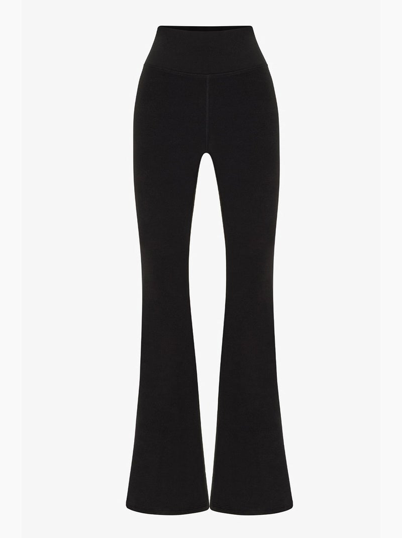 Peachy legging à taille haute et jambe évasée penti Noir - Kiabi