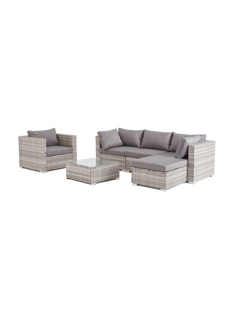 Peana salon jardin bas résine gris Gris - Kiabi