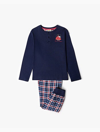 PEANUTS Pyjama Manga Large Tapeta Let It Snow pour Garçon
