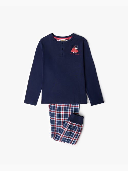 PEANUTS Pyjama Manga Large Tapeta Let It Snow pour Garçon - Kiabi