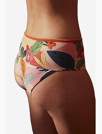 Pearl bas de bikini à fleurs taille haute penti