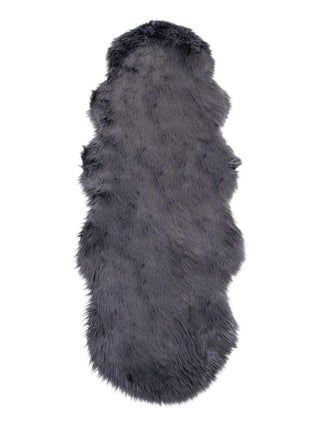 Peau d'agneau artificielle grise 60 x 180 cm - House Nordic