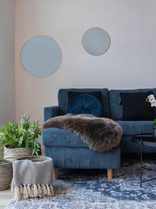 Peau d'agneau artificielle grise 60 x 180 cm - House Nordic - Kiabi