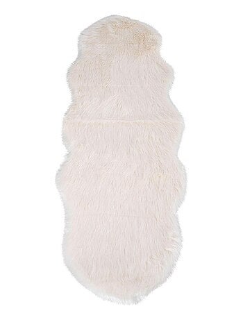 Peau d'agneau artificielle ivoire 60 x 180 cm - House Nordic