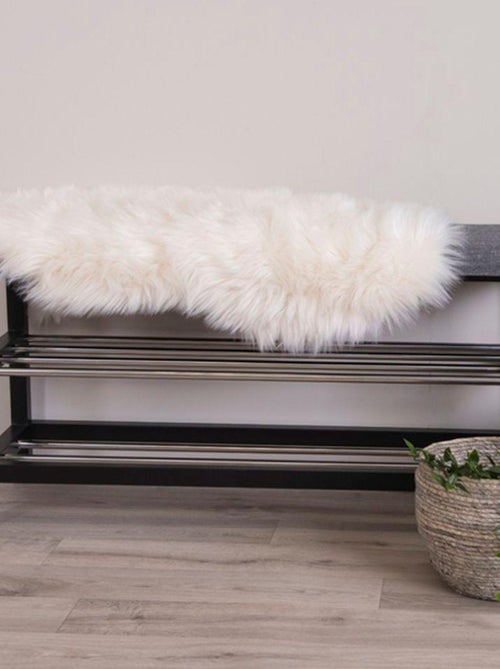 Peau d'agneau artificielle ivoire 60 x 180 cm - House Nordic - Kiabi