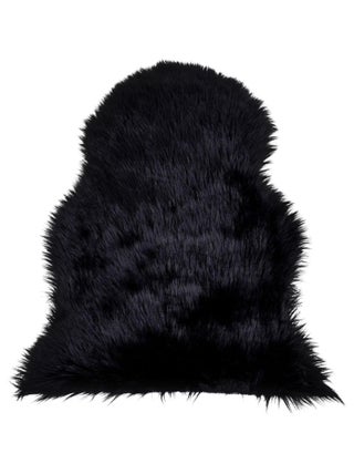 Peau d'agneau artificielle noire 50 x 85 cm - House Nordic