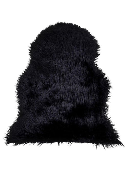 Peau d'agneau artificielle noire 50 x 85 cm - House Nordic - Kiabi