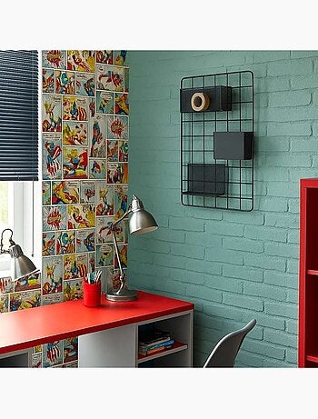Pegboard en métal noir 60x40cm