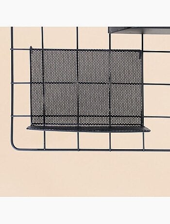 Pegboard en métal noir 60x40cm