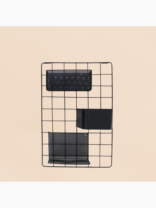 Pegboard en métal noir 60x40cm - Kiabi