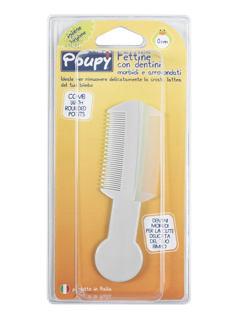 Peigne bébé - Poupy - avec dents Rose - Kiabi