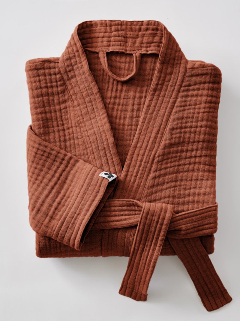 Peignoir - L'effet papillon - Gaze De Coton Terracotta - Kiabi