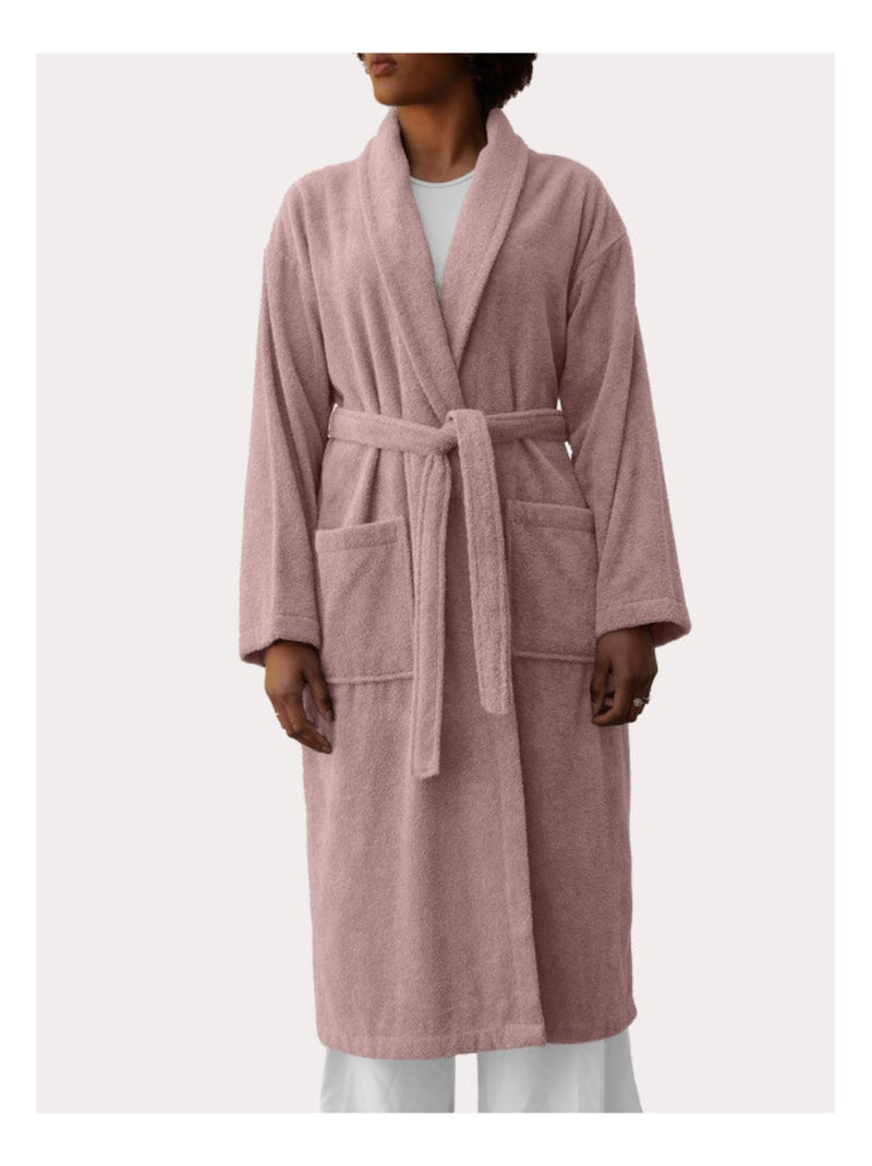 Peignoir - Vent du Sud - 100% Coton Rose - Kiabi