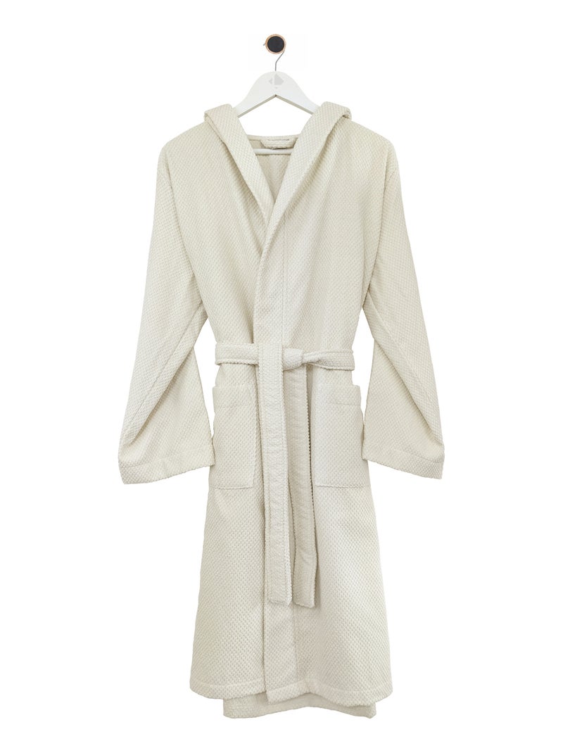 Peignoir à capuche adulte DUNE Capuche Beige - Kiabi