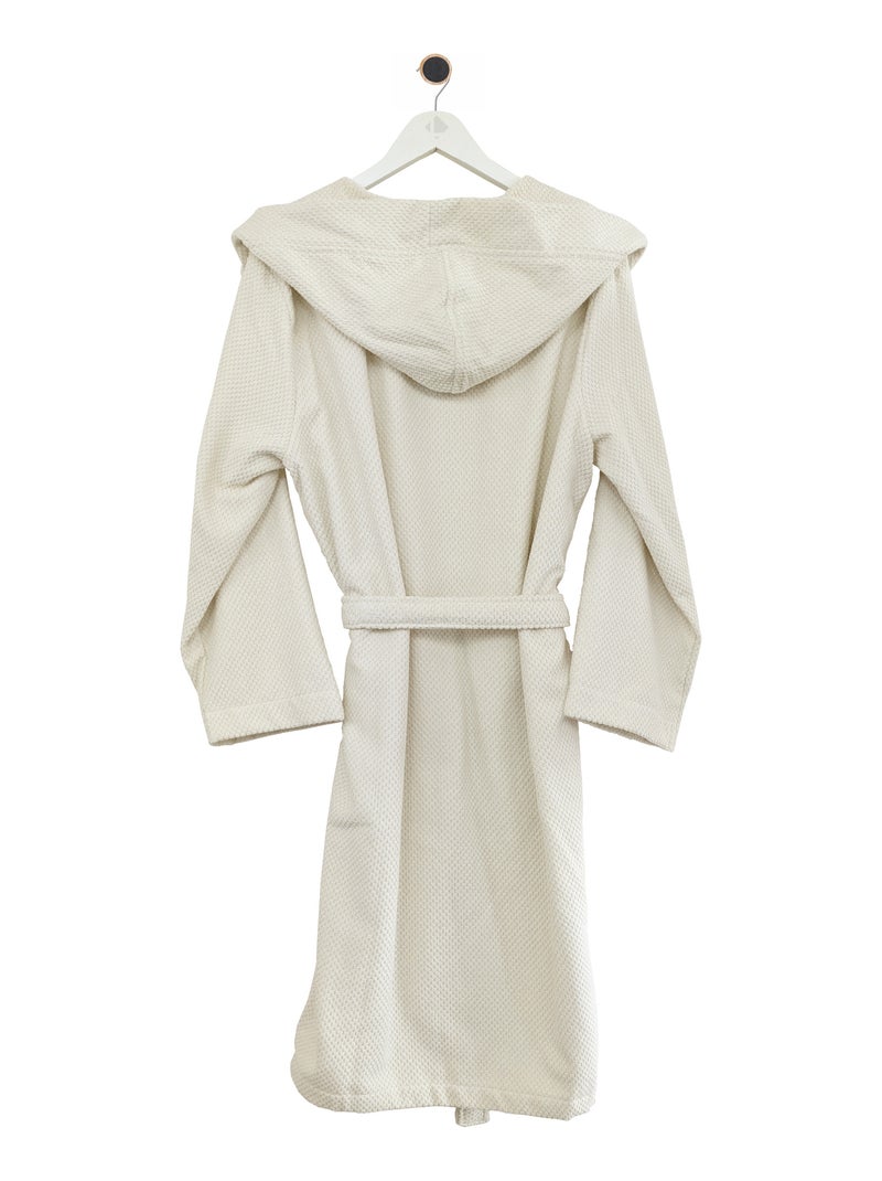Peignoir à capuche adulte DUNE Capuche Beige - Kiabi